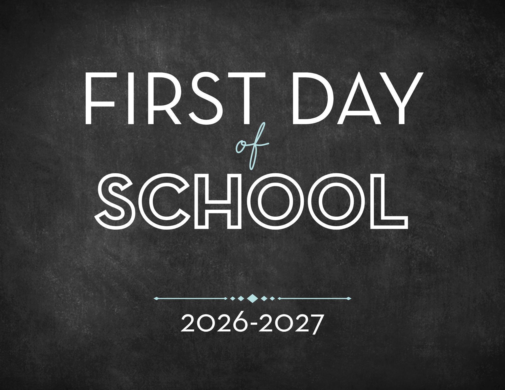 FREE Printables for the First Day of School